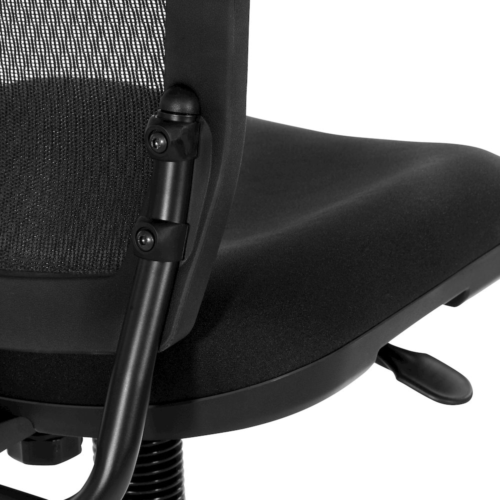 Soft PU Padded Back Frame with Breathable ProGrid Mesh Back Drafting Chair. Picture 9