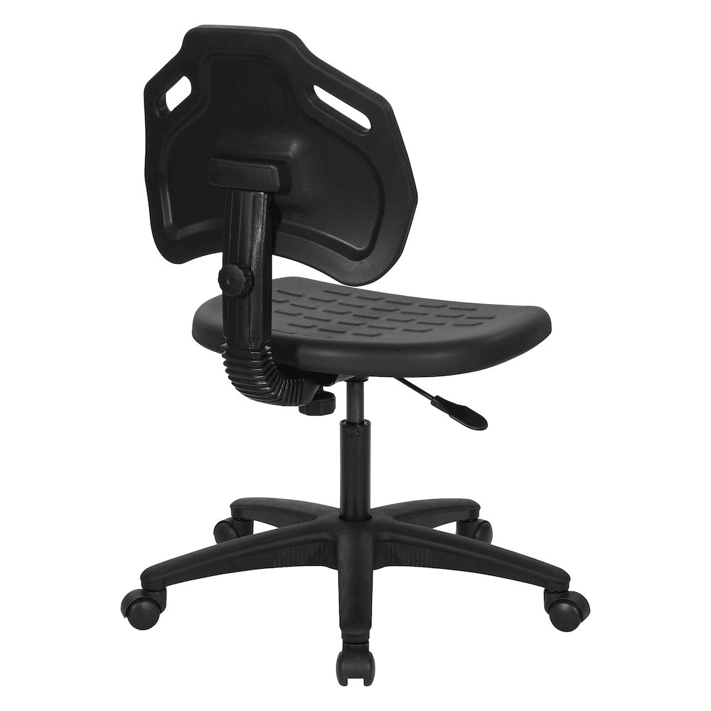 Black Self Skinned Urethane Task Chair. Picture 5