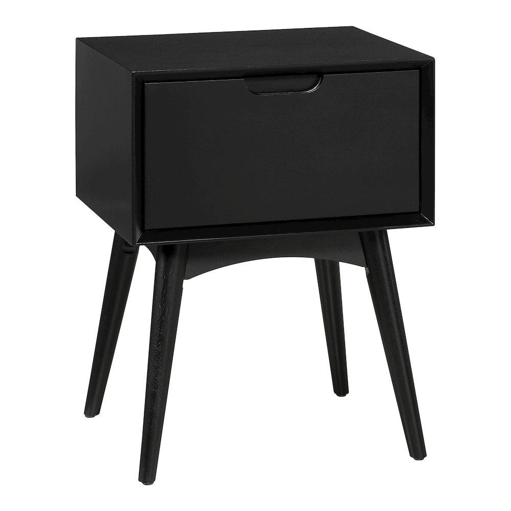 Copenhagen Accent Table with Drawer in Black Finish. Picture 1