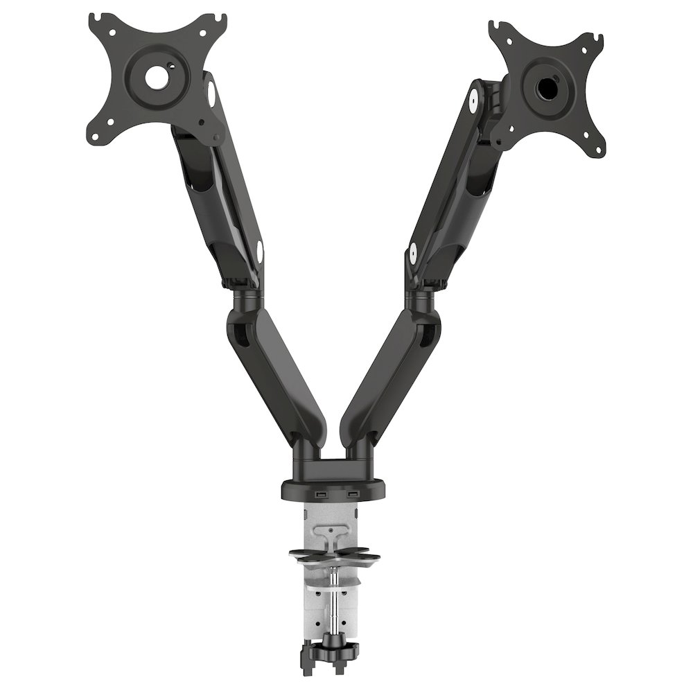 Double Monitor Arm 17"-30" in Black Finish, A2MAD1730-BK. Picture 3