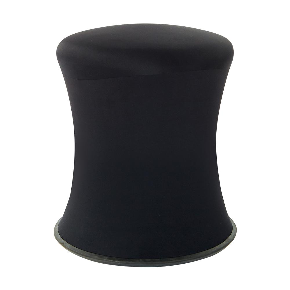 Active Height Stool with White Frame and Black Fabric 18"-26", ACT3020-3. Picture 1