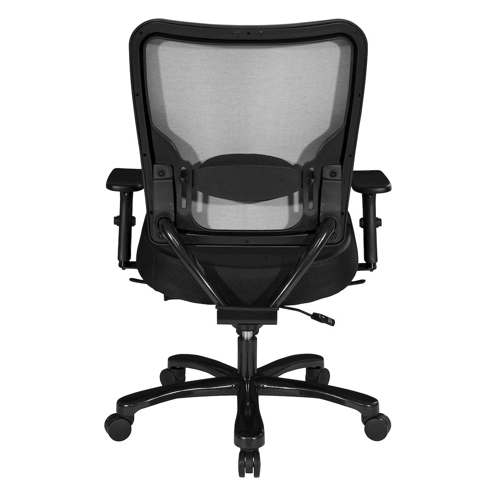 Big & Tall Dillon Black Ergonomic Chair With Black Dillon Fabric Seat. Picture 5