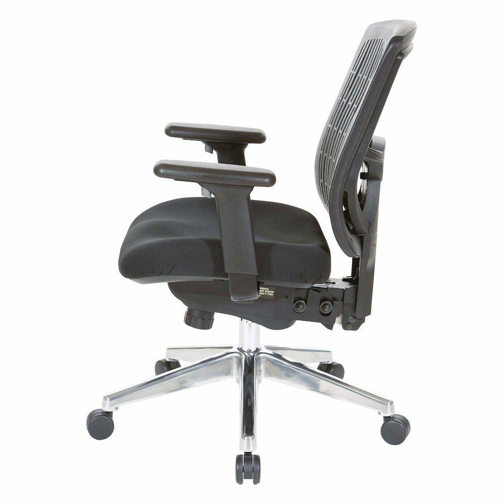 Contoured Black Plastic Back Manager's Chair , 97898CBK-30. Picture 6