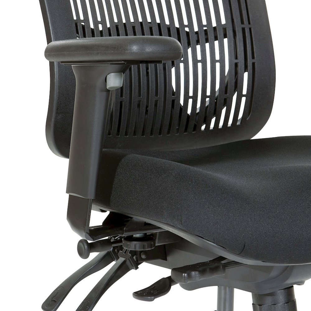 Contoured Black Plastic Back Manager's Chair , 97898CBK-30. Picture 9