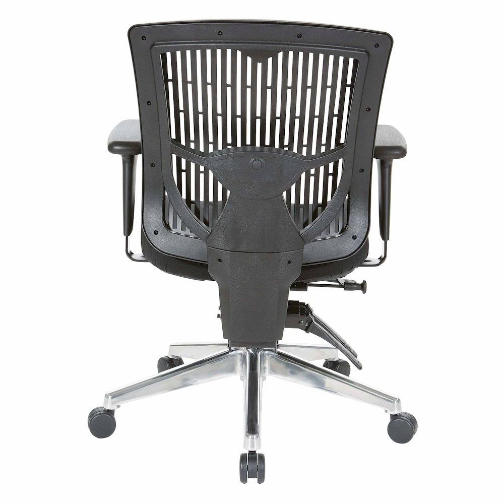 Contoured Black Plastic Back Manager's Chair , 97898CBK-30. Picture 4