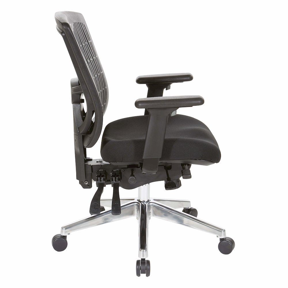 Contoured Black Plastic Back Manager's Chair , 97898CBK-30. Picture 2