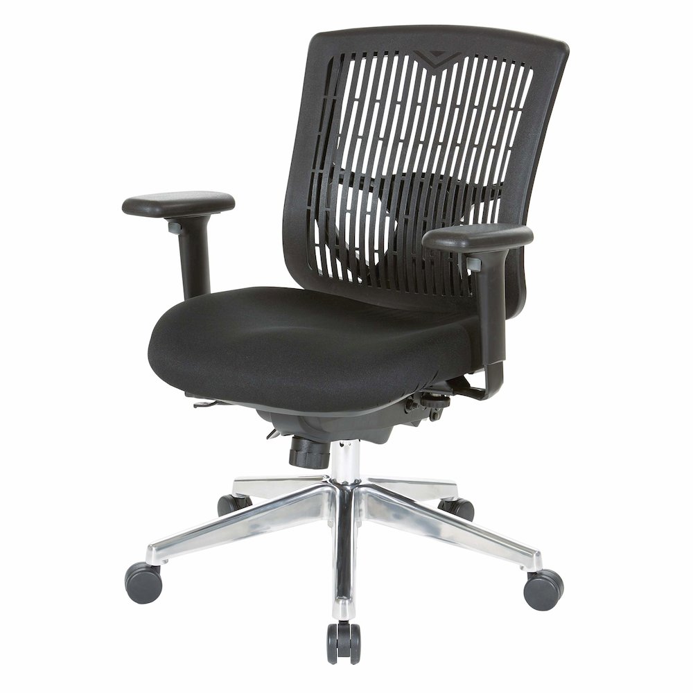 Contoured Black Plastic Back Manager's Chair , 97898CBK-30. Picture 7