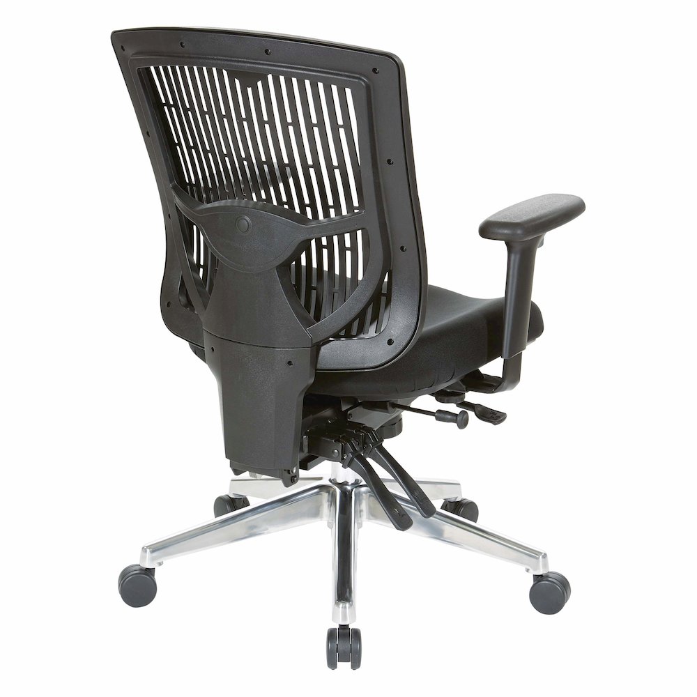 Contoured Black Plastic Back Manager's Chair , 97898CBK-30. Picture 3