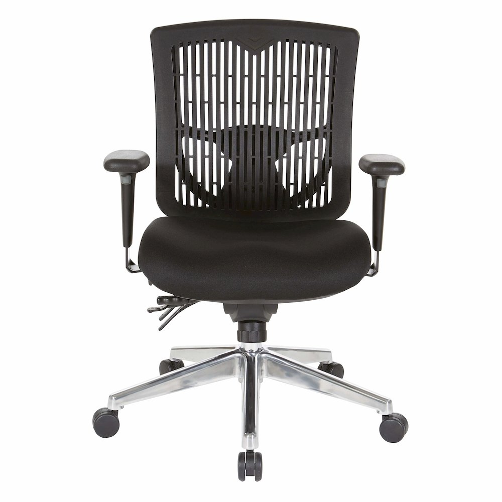 Contoured Black Plastic Back Manager's Chair , 97898CBK-30. Picture 8