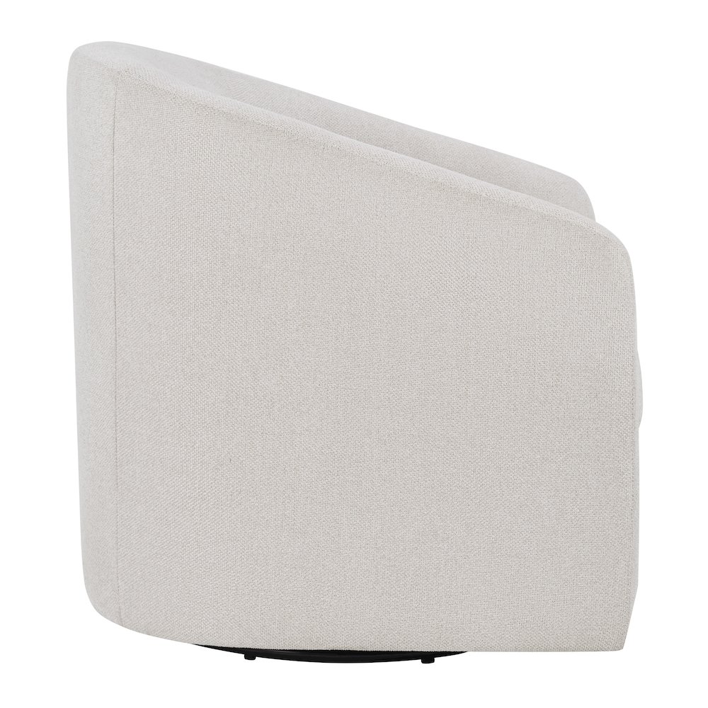 Parker Swivel Tub Chair in Cream Fabric. Picture 4
