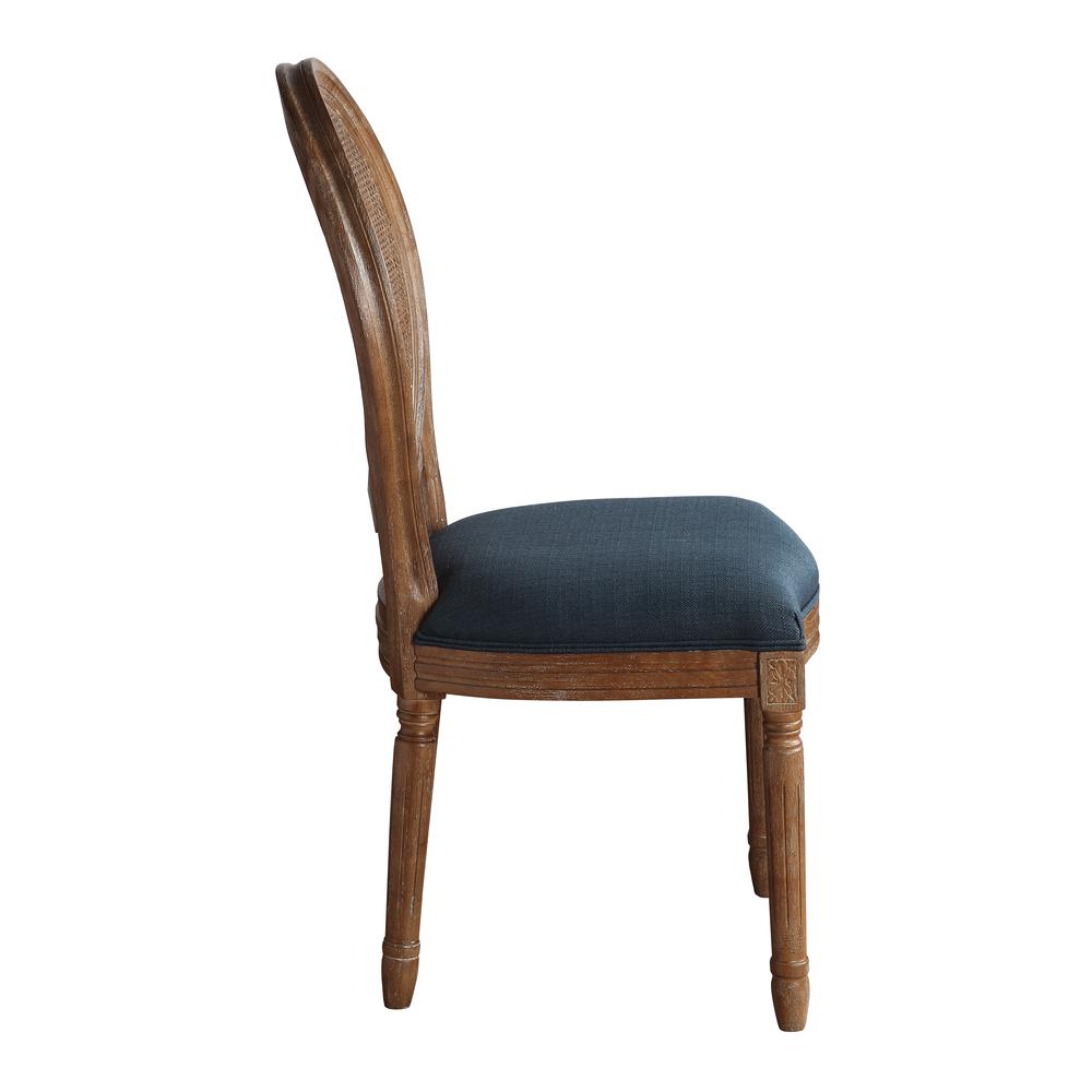 Stella Cane Back Chair in Azure Fabric, STE-K14. Picture 3