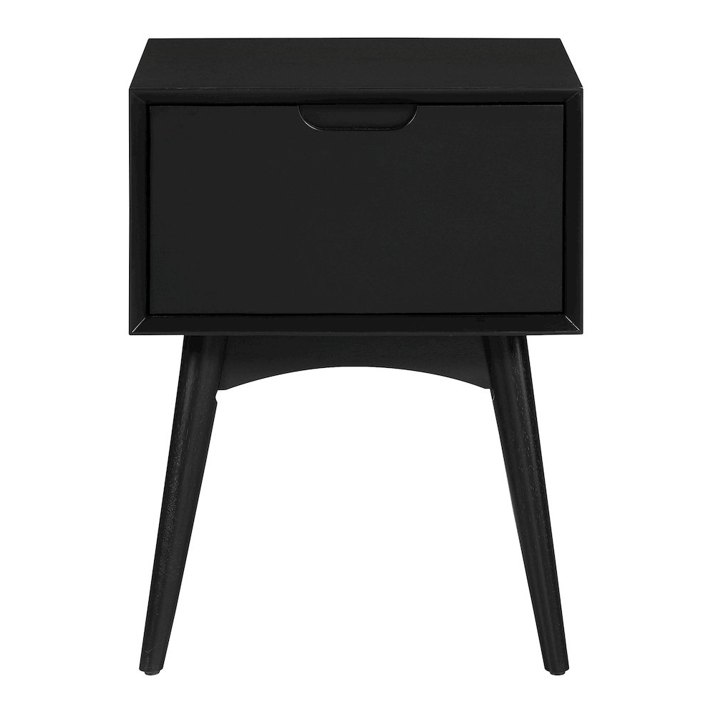 Copenhagen Accent Table with Drawer in Black Finish. Picture 2