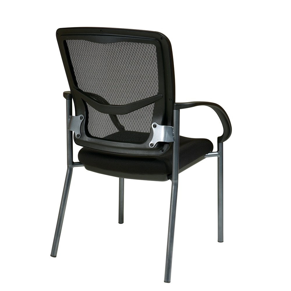 ProGrid Back Visitors Chair with Arms. Picture 3