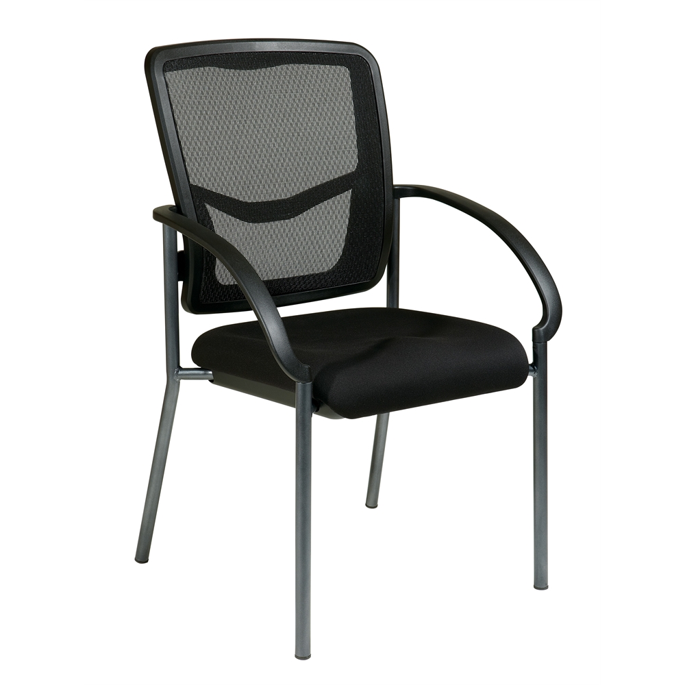 ProGrid Back Visitors Chair with Arms. Picture 1