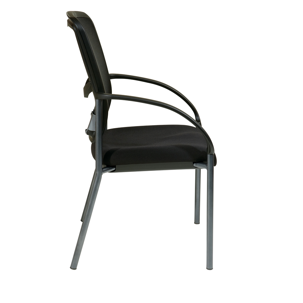 ProGrid Back Visitors Chair with Arms. Picture 2