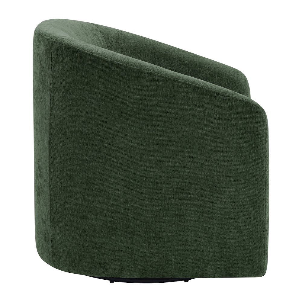 Parker Swivel Tub Chair In Green Fabric. Picture 4