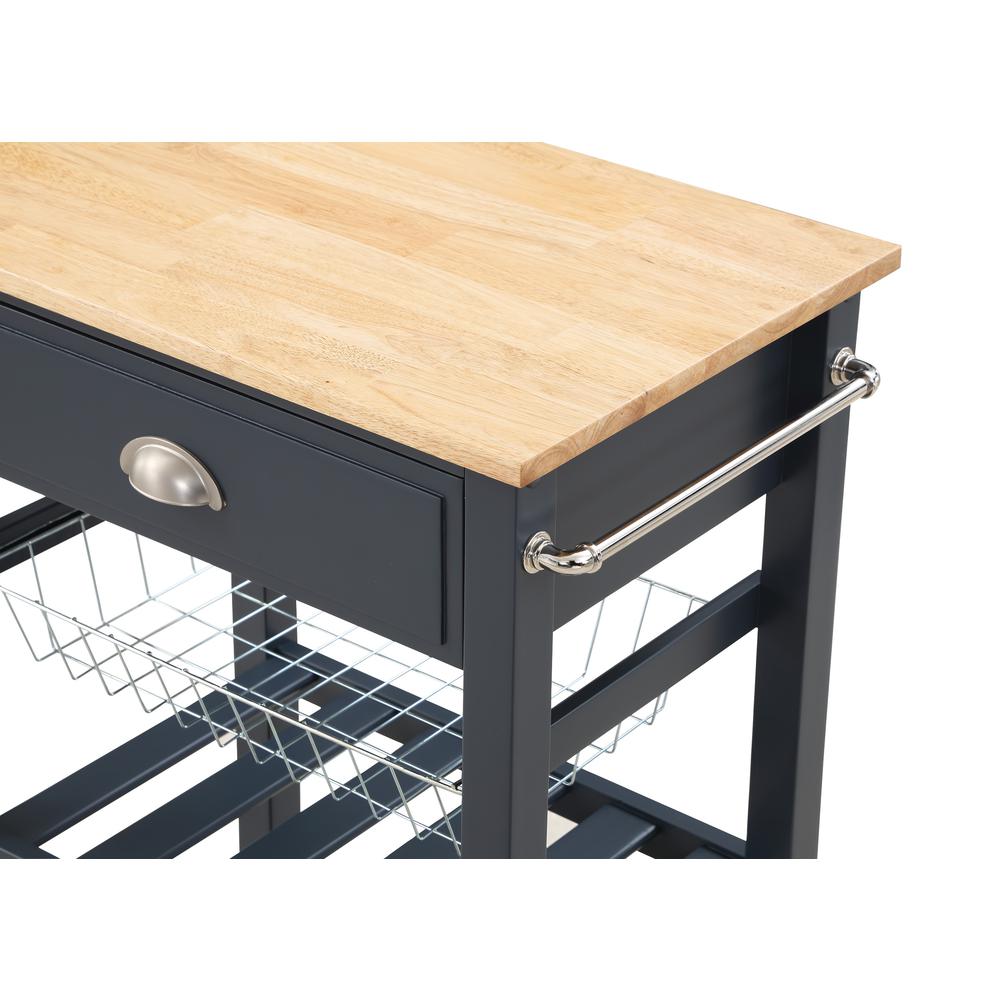 Hampton Kitchen Cart Blue. Picture 9