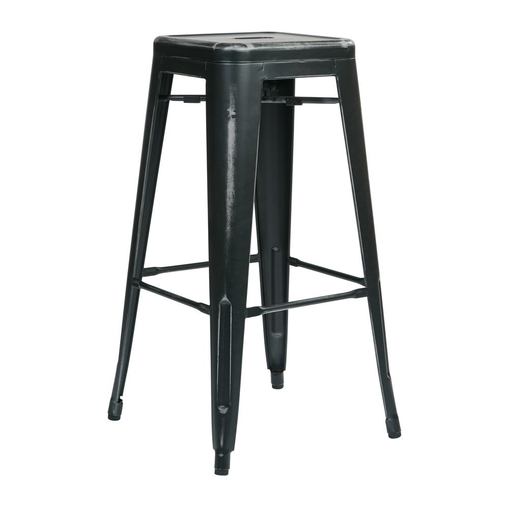 Bristow 30" Antique Metal Barstool. Picture 1