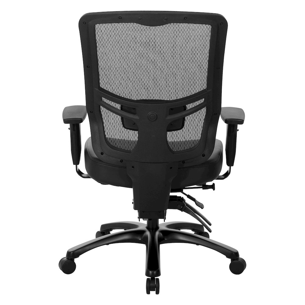 ProGrid Mesh Back Large Occupant Chair with 2-Way Adjustable PU-Padded Arms. Picture 5