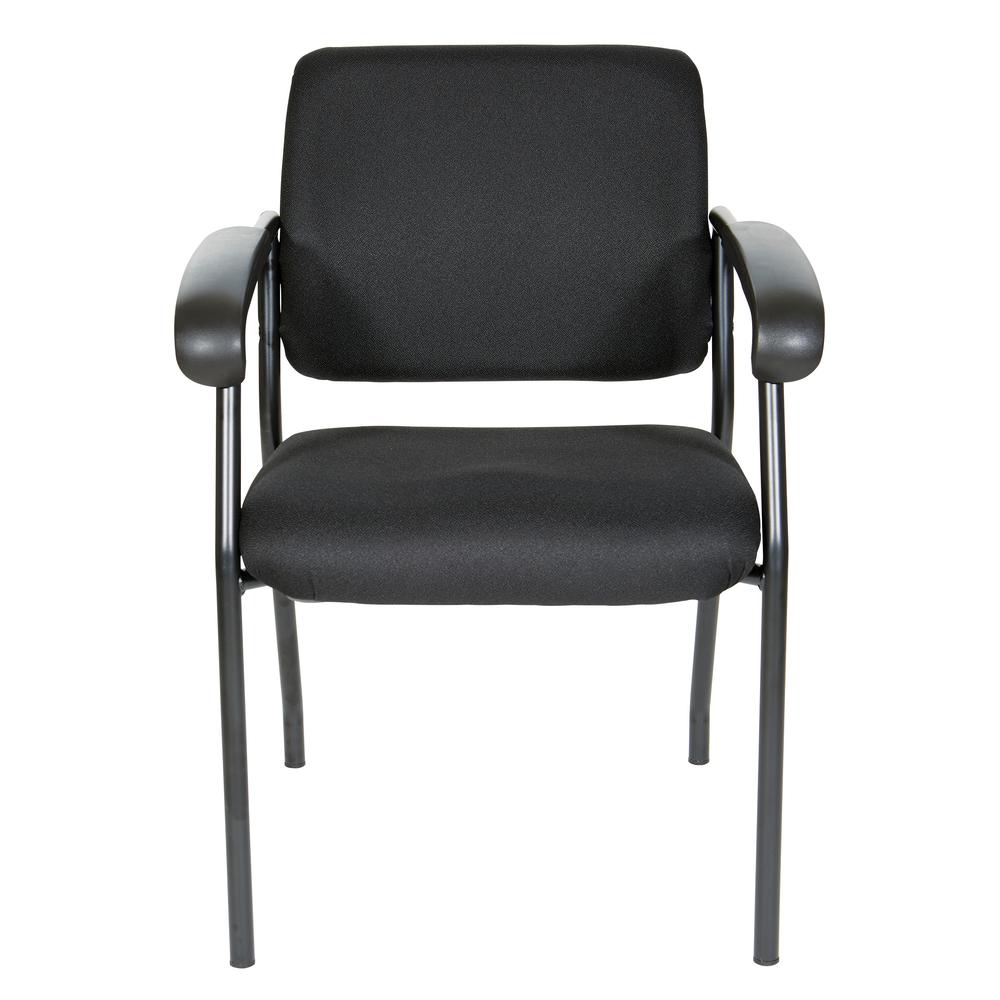 Visitor’s Chair Black Frame Padded Arms, 83710B-231. Picture 3