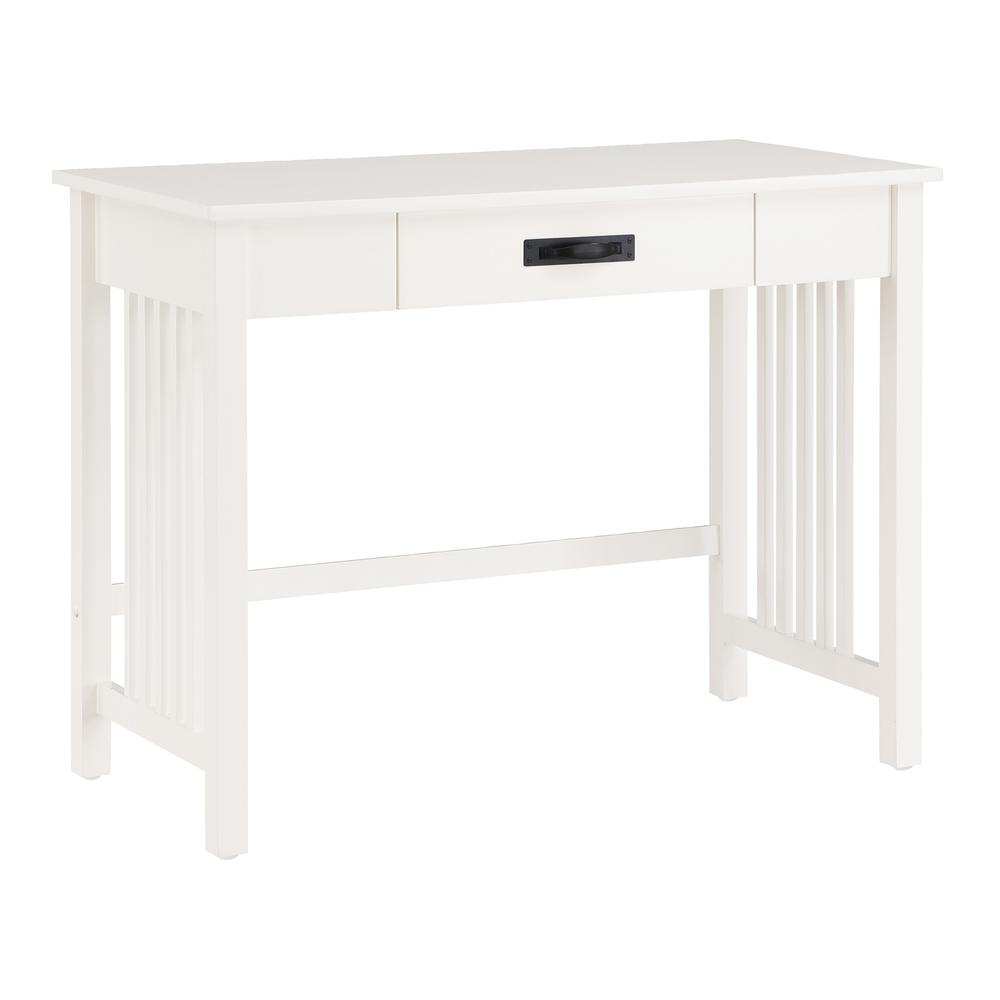 Sierra Writing Desk, White Finish. Picture 1