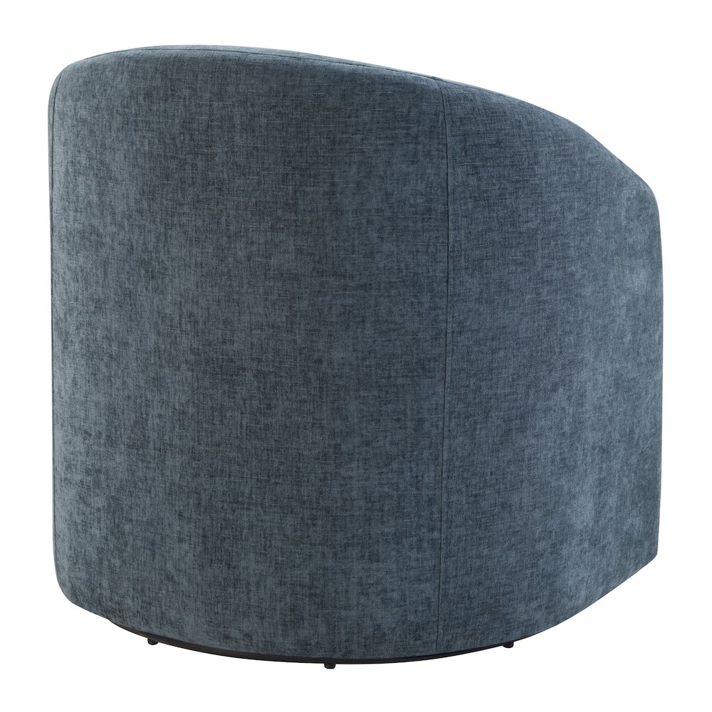 Bella Swivel Chair in Blue Denim. Picture 4