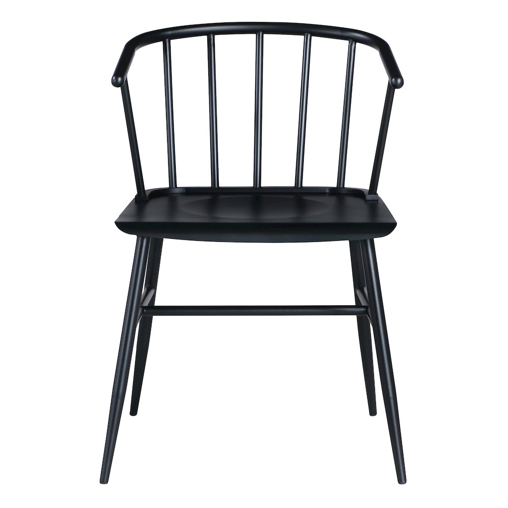 Lincoln All Metal Chair in Black Finish. Picture 2