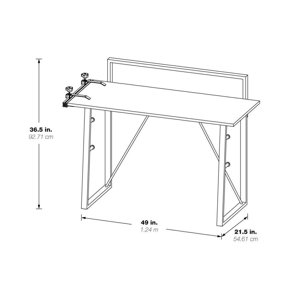 Tinker Desk in Light Grey Finish, TIN25-LTG. Picture 2
