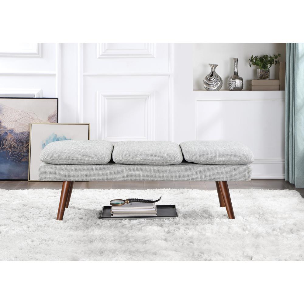 Amanda 54" Mid-Century Bench. Picture 7