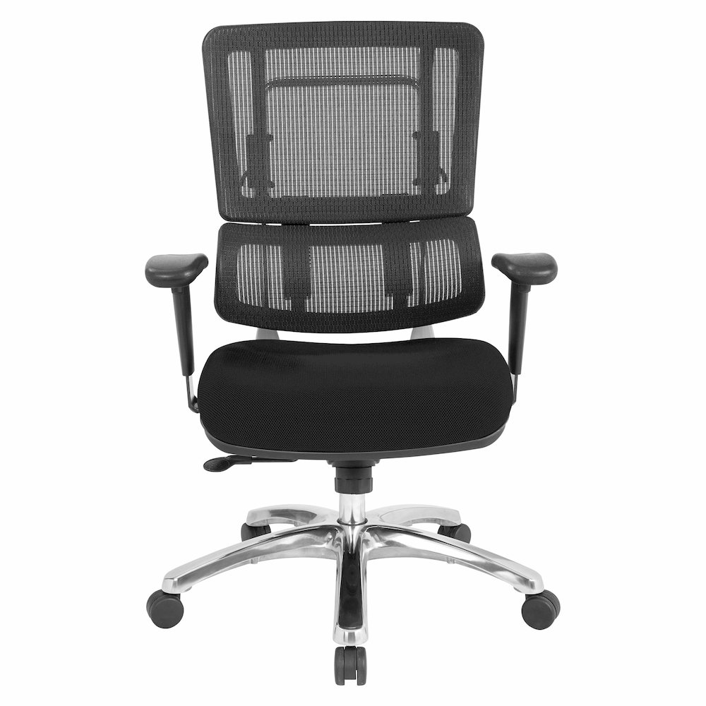 Vertical Black Mesh Back Chair. Picture 7