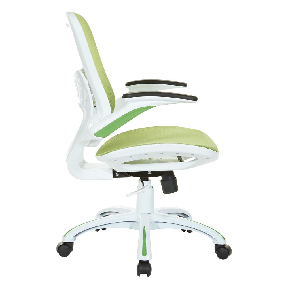 Riley Office Chair with Green Mesh, RLY26-GN. Picture 3
