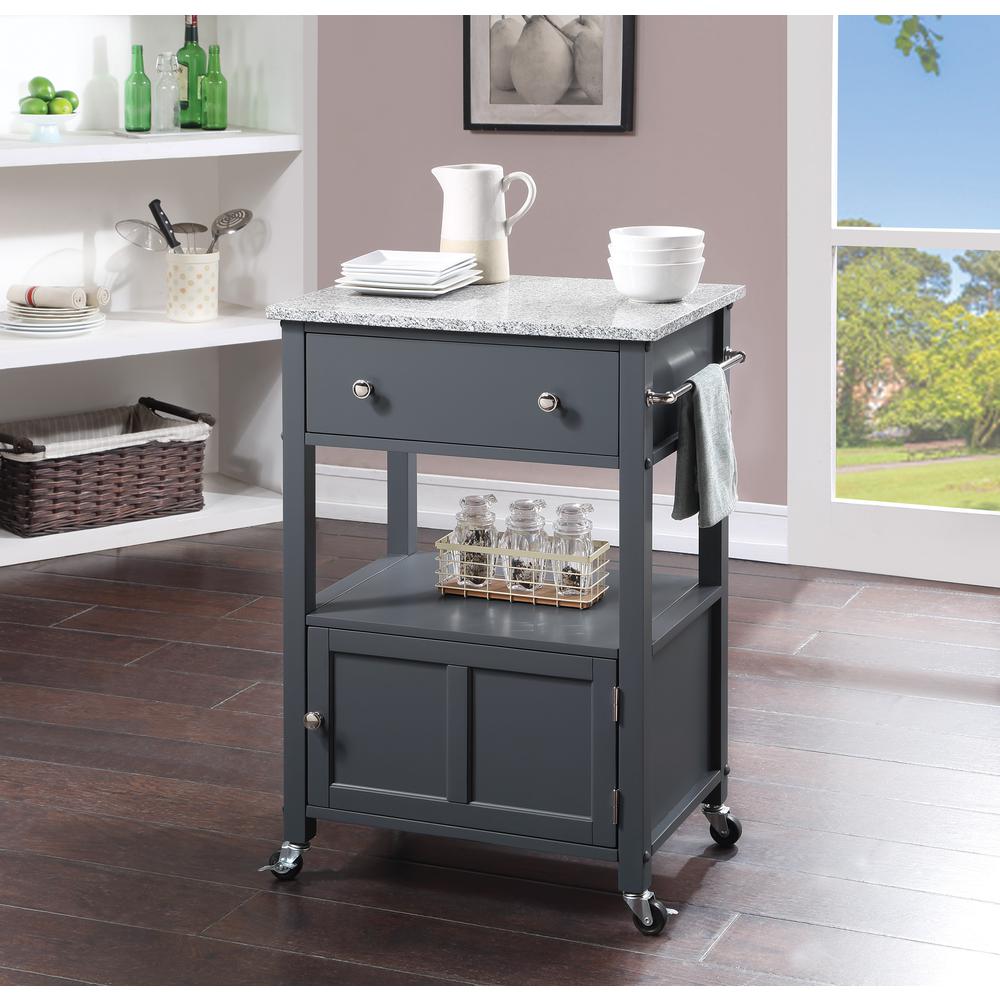 Fairfax Kitchen Cart Grey. Picture 7