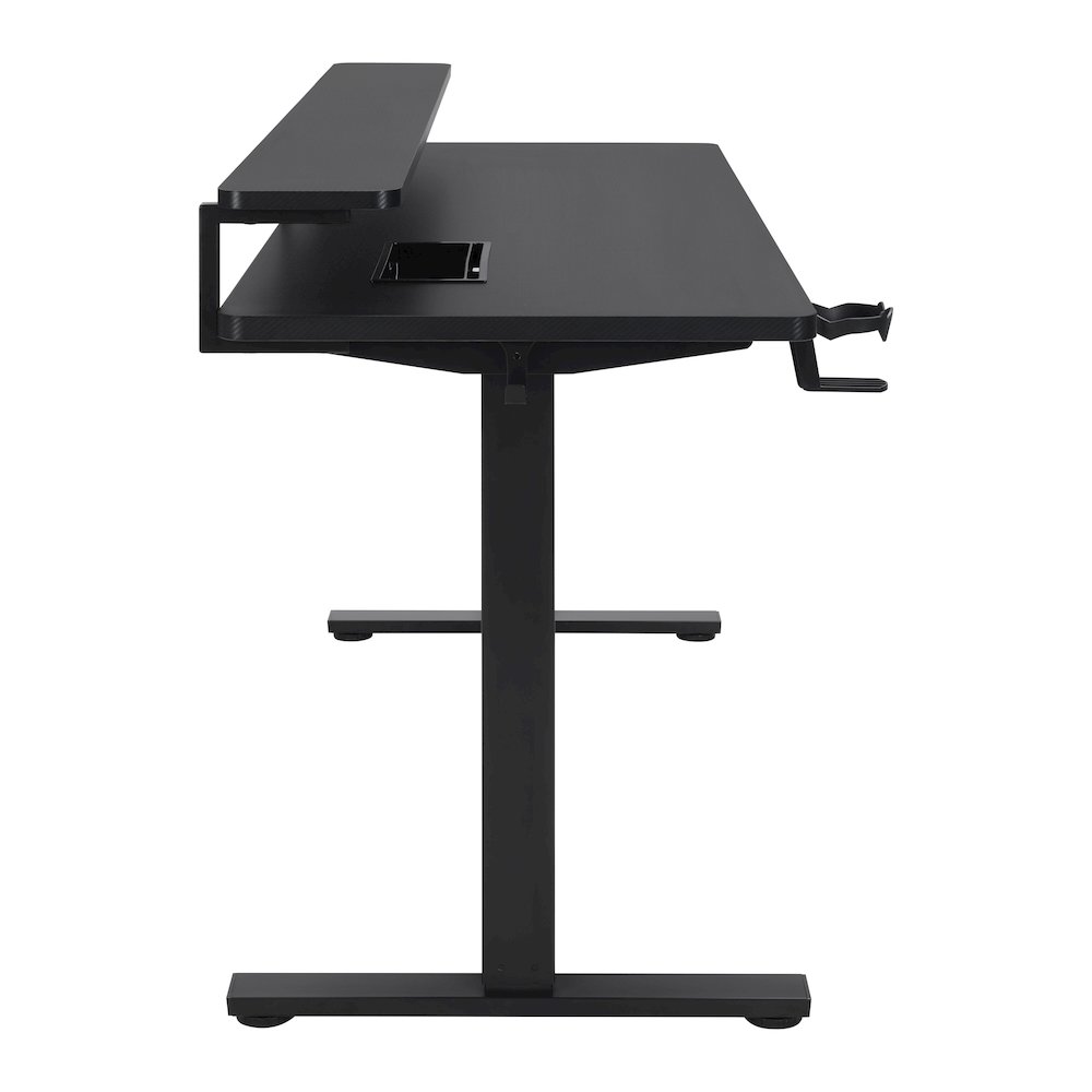 Primo 60" Electric Height Adjustable Gaming Desk with Hutch. Picture 5