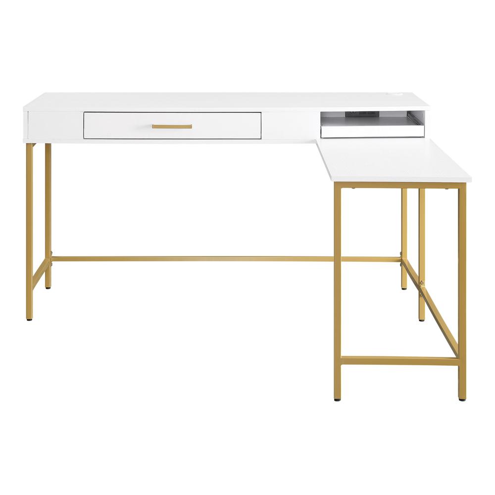 Modern Life Desk in White. Picture 1