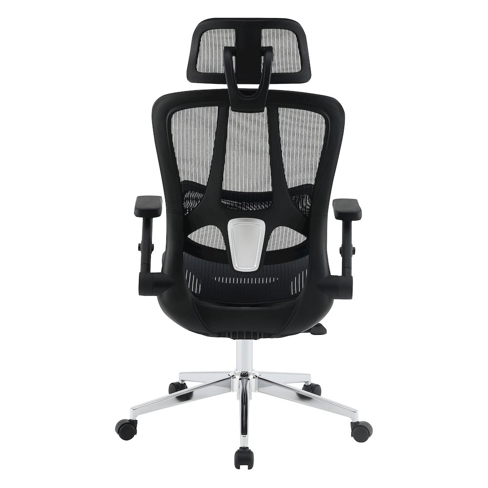 Black Matrix Seat and Back Manager’s Chair, Adjustable Headrest. Picture 7