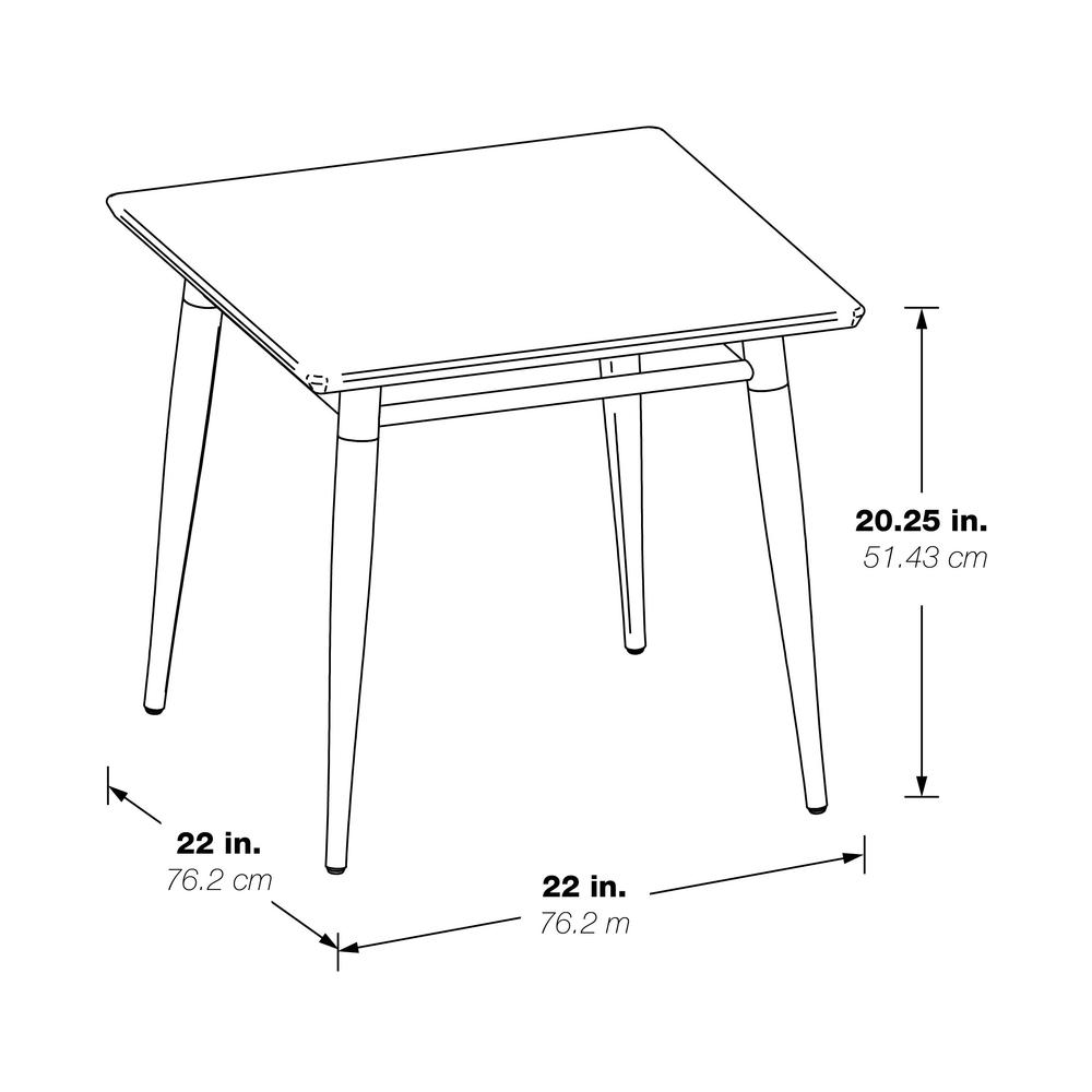 Brooklyn Square Top End Table. Picture 4