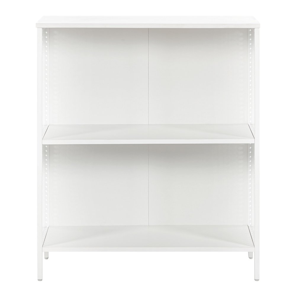 Ace 2 Shelf Bookcase In White Finish. Picture 2