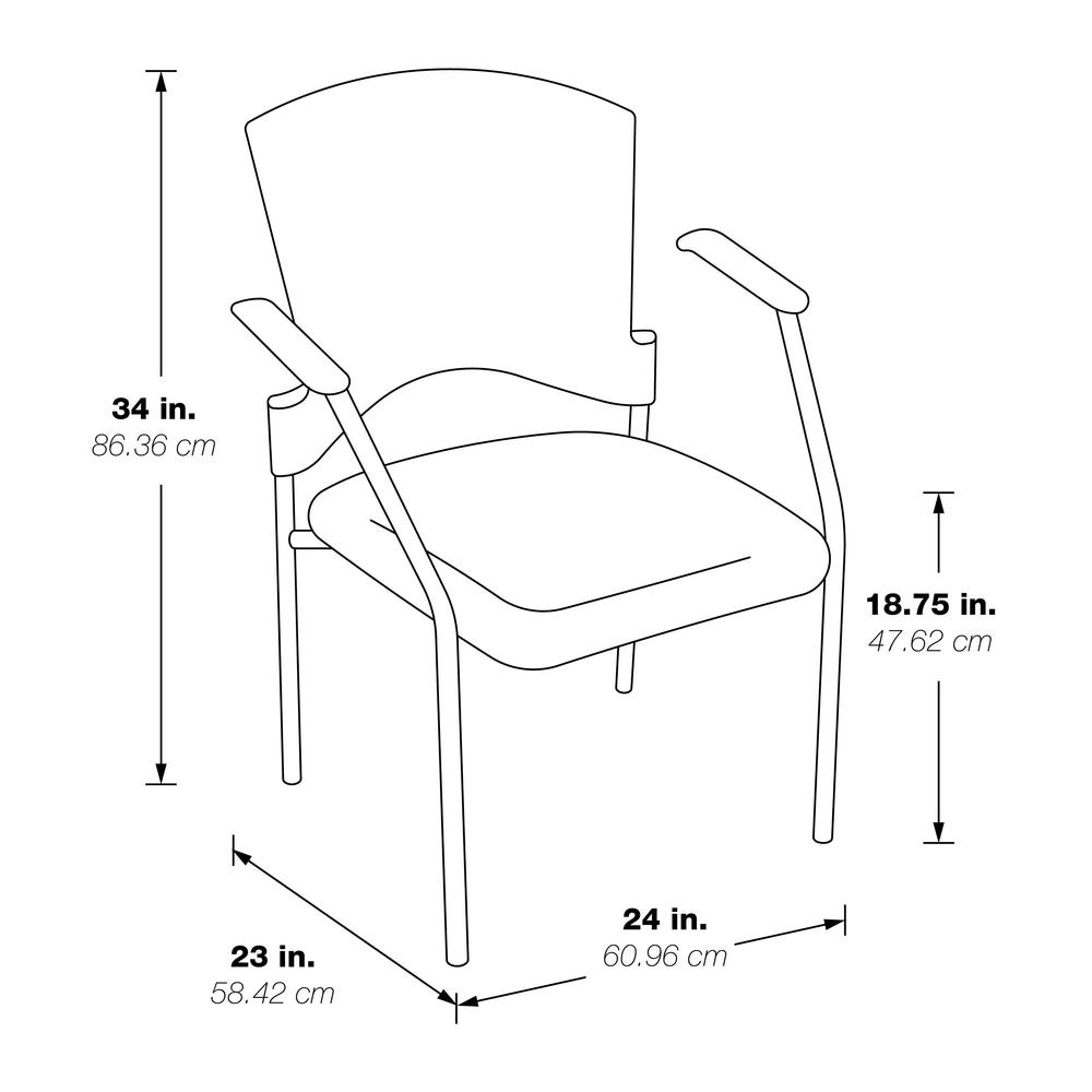 Titanium Finish Visitors Chair. Picture 2