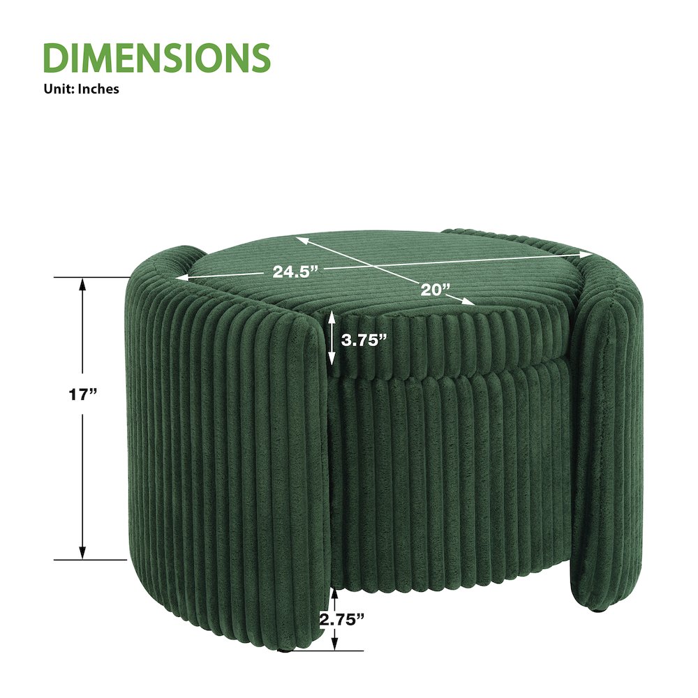 Sable Storage Ottoman. Picture 2