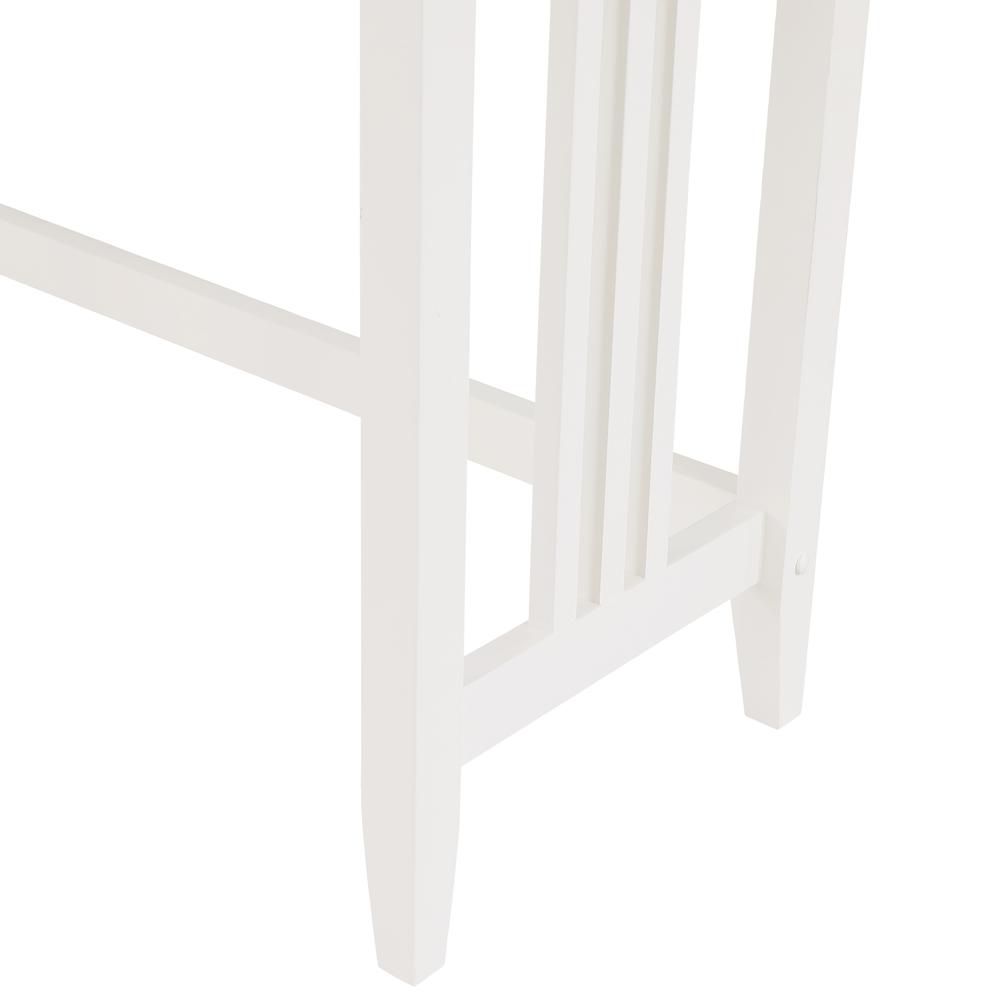 Sierra 36" Foyer Table, White Finish. Picture 10