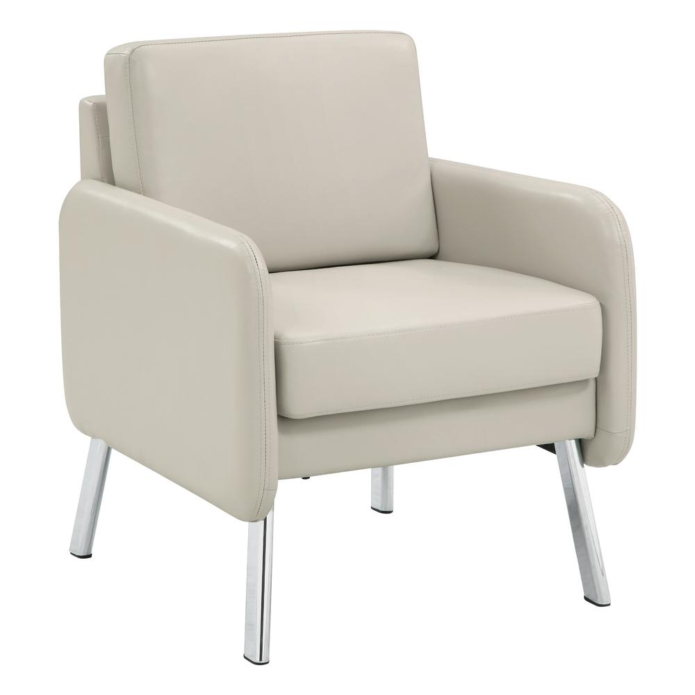 Lounge Chair in Faux Leather. Picture 1