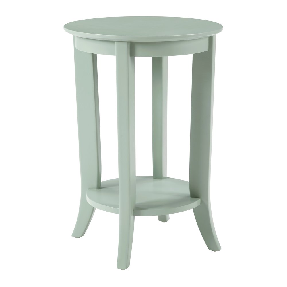 Golden Side Table in Sage Green Wood Finish. Picture 5