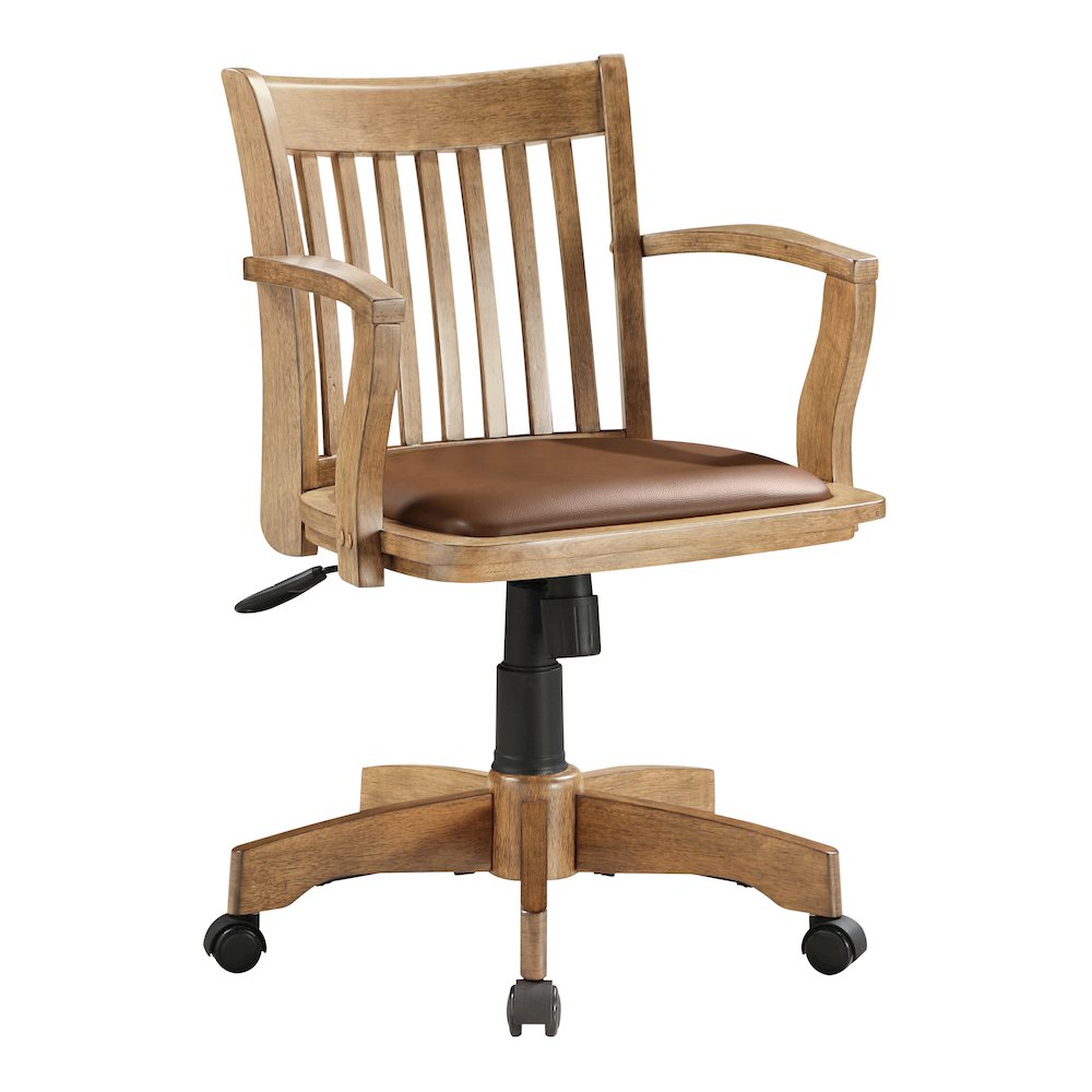 Deluxe Wood Banker's Chair. Picture 1