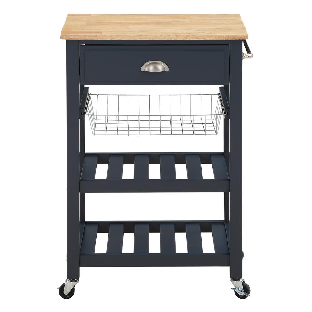 Hampton Kitchen Cart Blue. Picture 2