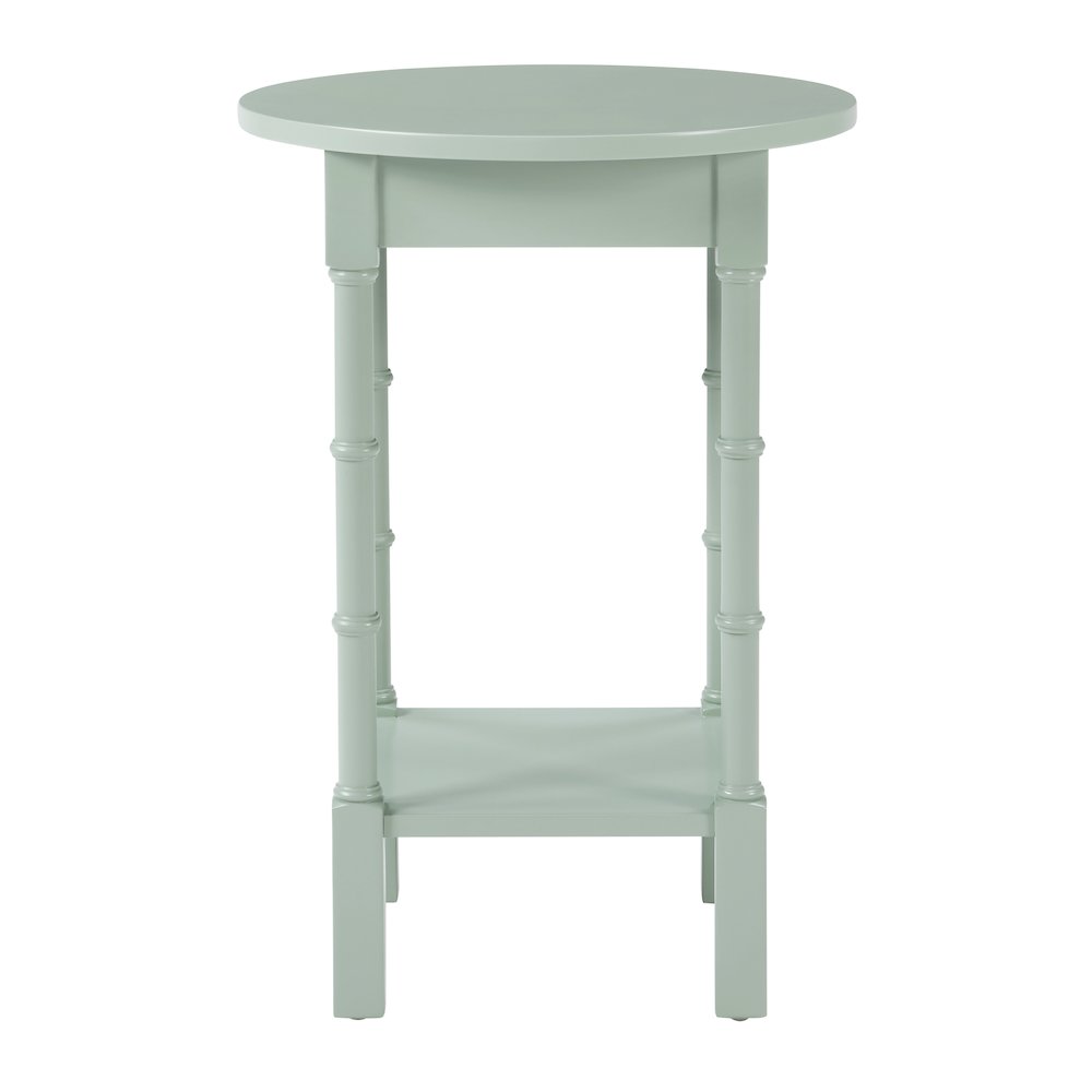 Golden Side Table in Sage Green Wood Finish. Picture 6