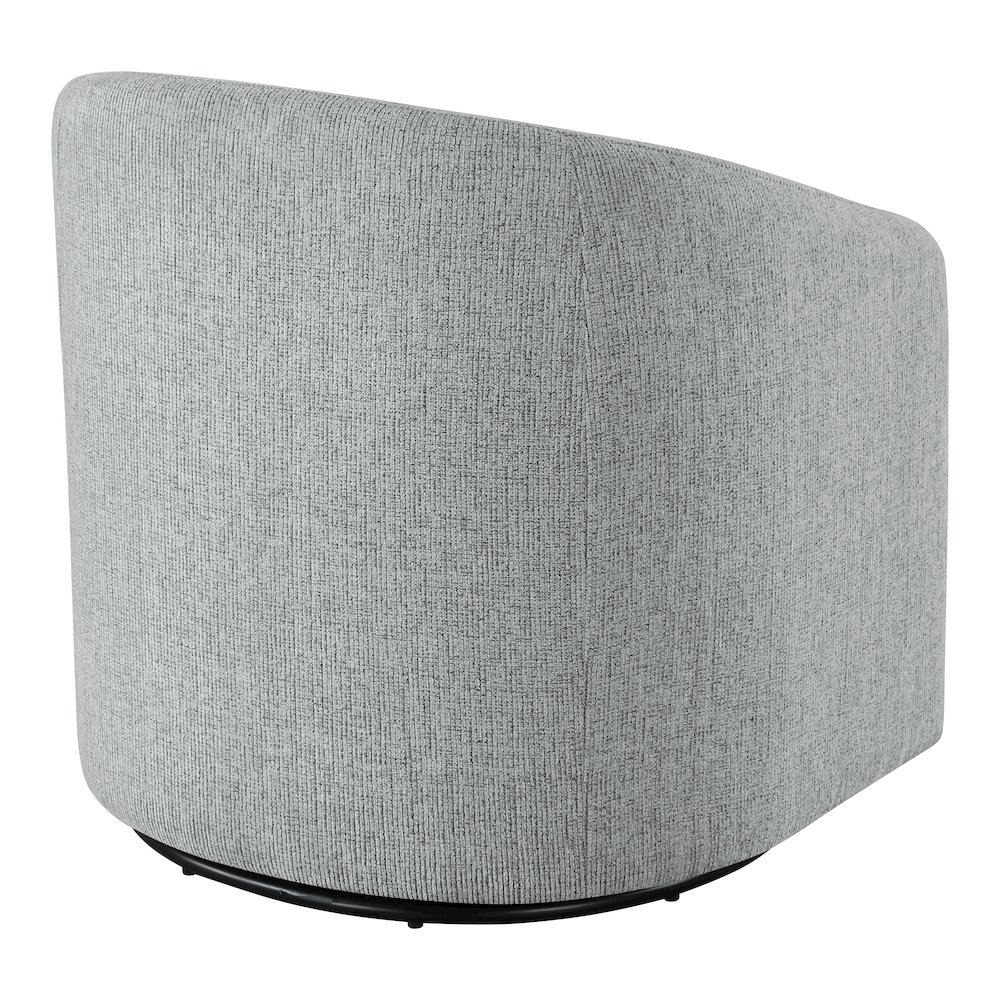 Bella Swivel Chair in Dove Grey Fabric. Picture 4