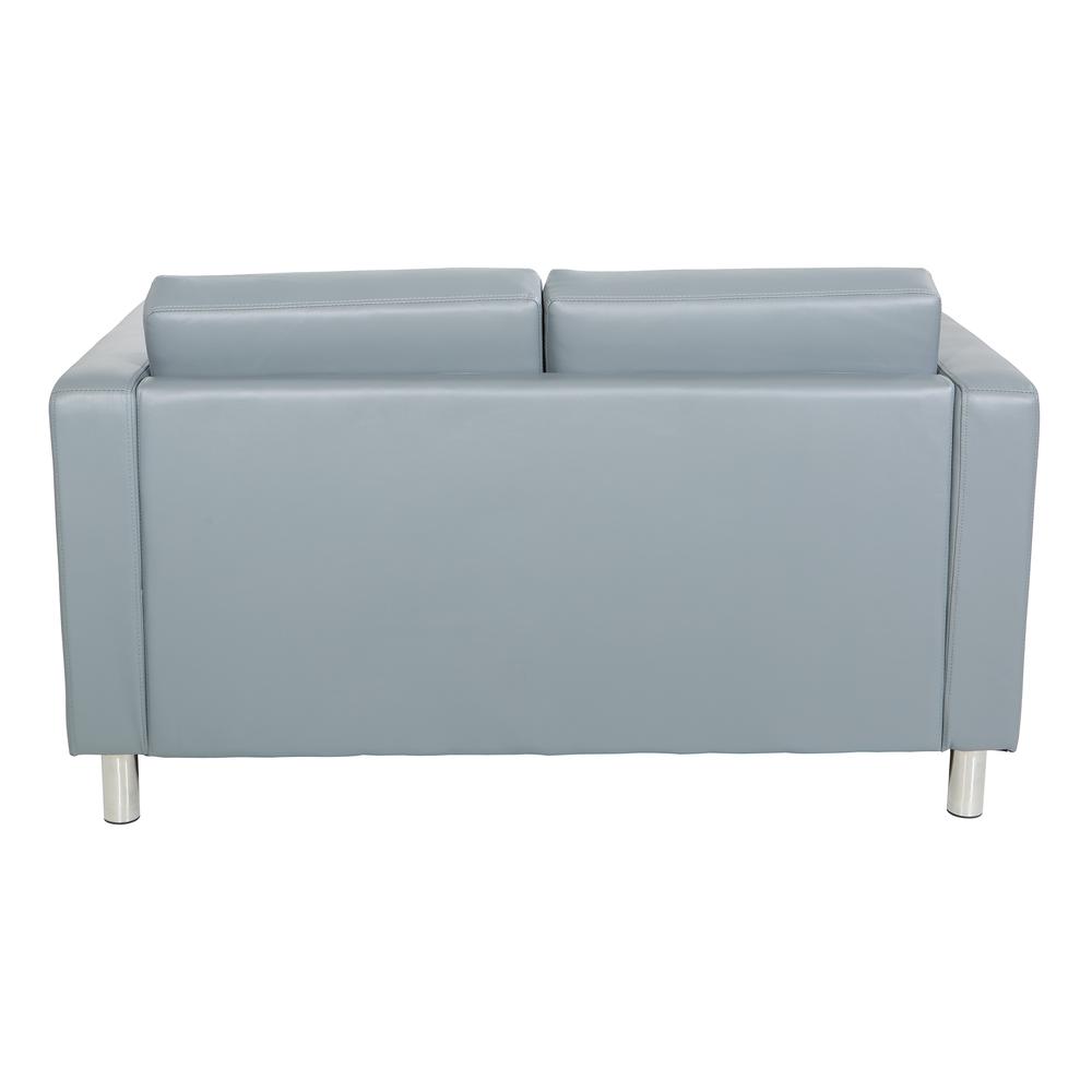 Pacific LoveSeat In Charcoal Grey Faux Leather, PAC52-U42. Picture 4