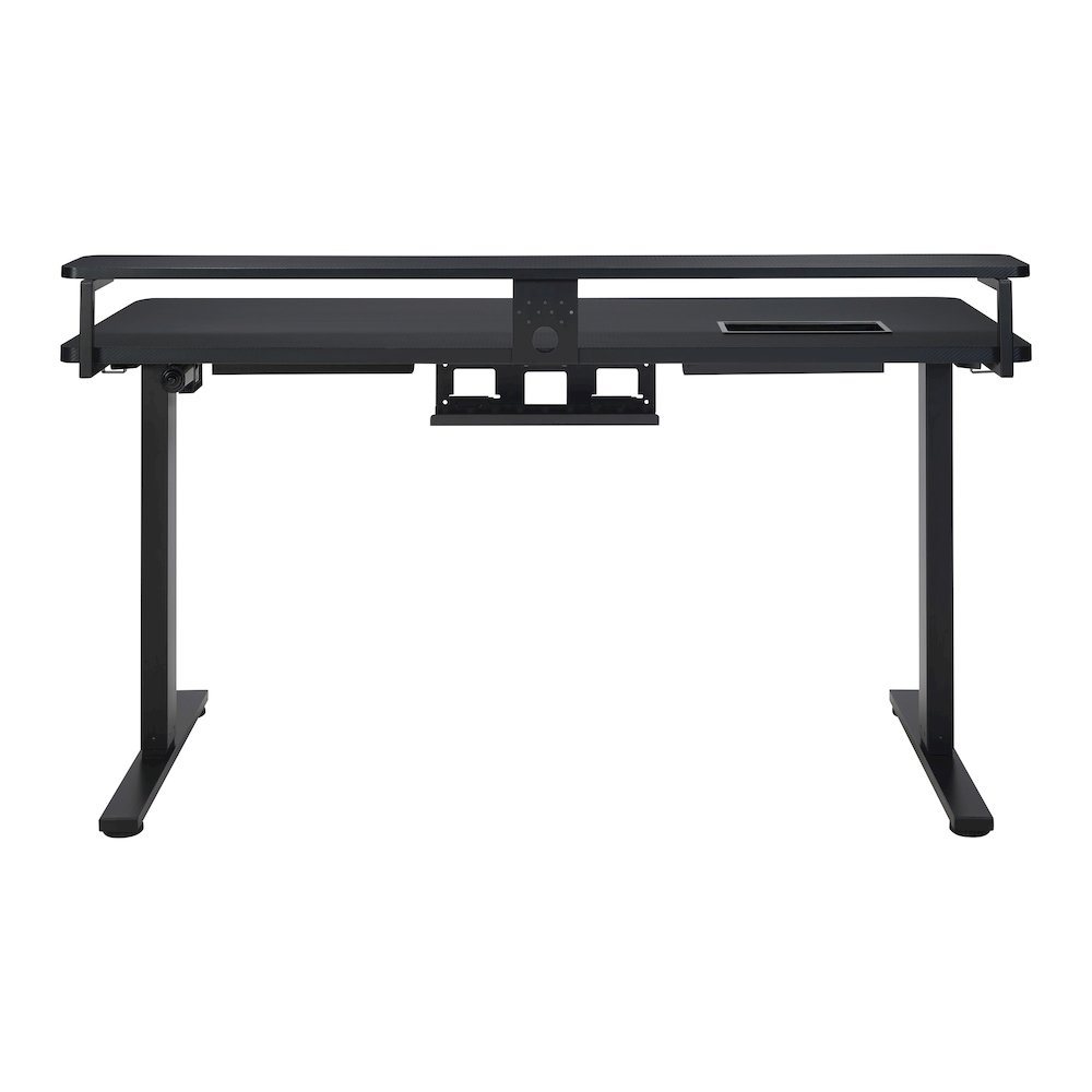 Primo 60" Electric Height Adjustable Gaming Desk with Hutch. Picture 7