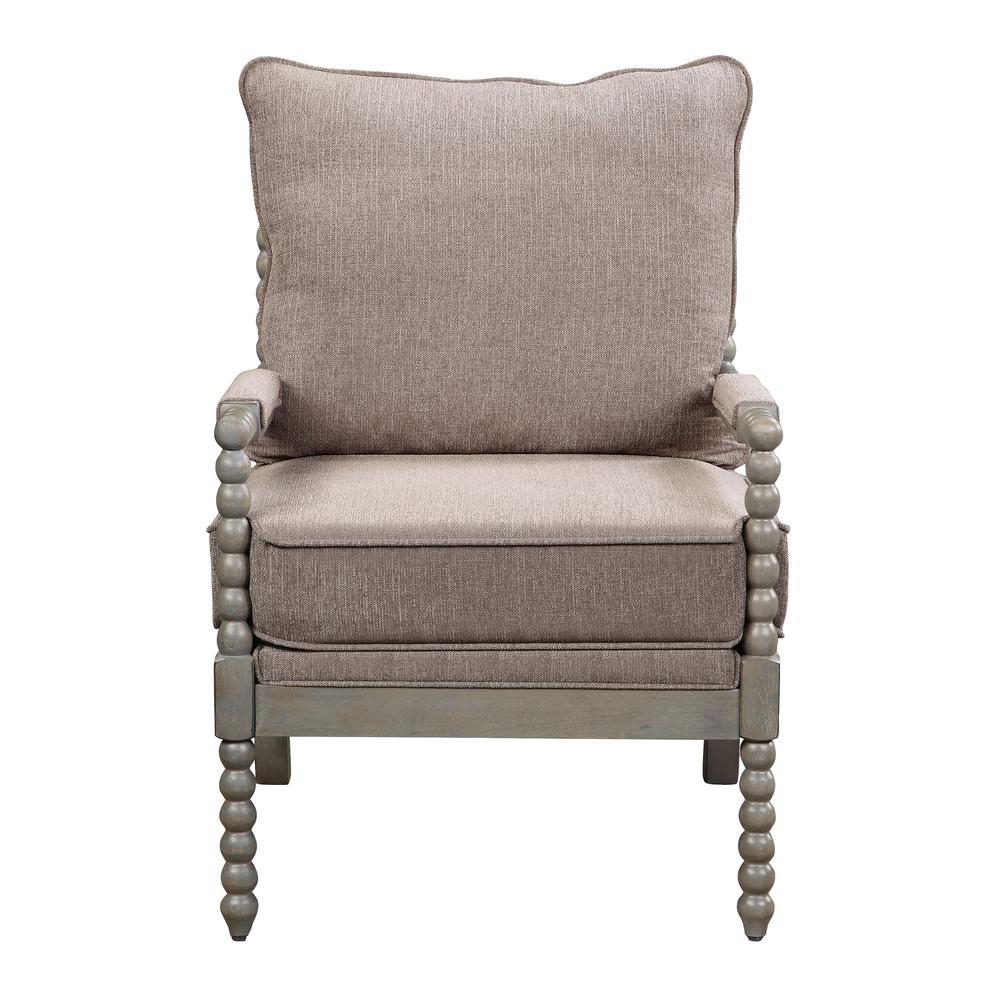 Abbott Chair in Dolphin Fabric with Brushed Grey Base K/D, ABB-BY5. Picture 3