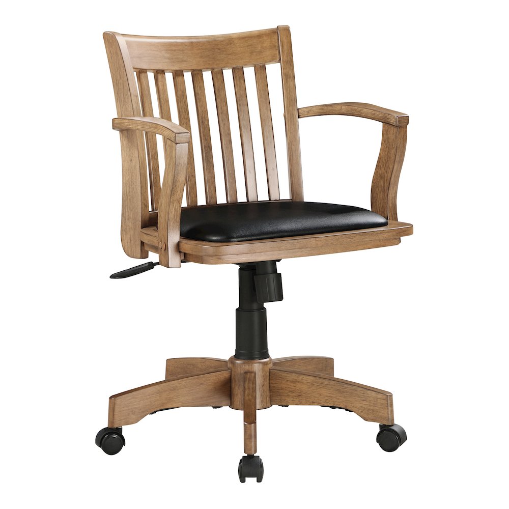 Deluxe Wood Banker's Chair. Picture 1